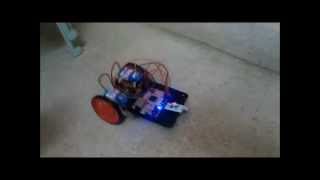 Obstacle Avoiding Robot using IR module [upl. by Enyamert843]