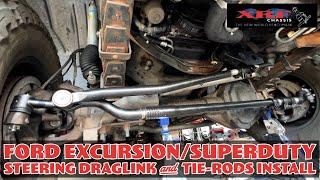 Ford ExcursionSuperduty Drag link And Tierods Install HowTo [upl. by Kooima757]