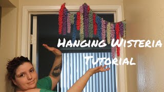 Crochet Hanging Wisteria Lavender  Crochet Tutorial [upl. by Ahsemak]