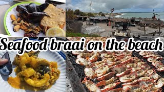 Die Strandloper  fish braai on the beach in Langebaan  10 courses of seafood  Weskus experience [upl. by Estel]