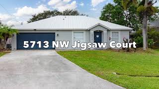 Home in Port St Lucie For Sale 5713 NW Jigsaw Court [upl. by Einehpets]