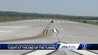 Runway at Nebraskas Offutt Air Force Base set for reopening [upl. by Devondra377]