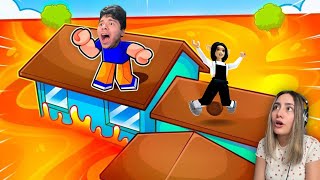 El piso es lava en Roblox  Leamsito y andiesita [upl. by Ylatan157]