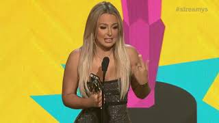 Tana Mongeau Accepts Creator of the Year for Shane Dawson  Streamys 2018 [upl. by Aeduj]