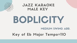 Boplicity Bebop lives by Mark Murphy Jazz KARAOKE Instrumental backing track  male key [upl. by Urbai984]