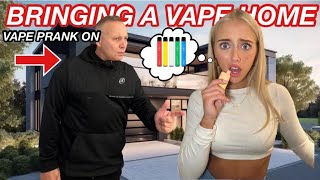 VAPE PRANK ON MY DAD im in trouble [upl. by Nali]