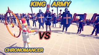 Chronomancer VS King Army Medieval Army Totally Accurate Battle Simulator TABS Gaming [upl. by Sualk]