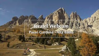 Webcam Alta Badia – Atemberaubende Dolomiten am Passo Gardena [upl. by Adahs]