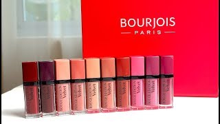 NEW 2018 BOURJOIS ROUGE EDITION VELVET LIPSTICKS  Singapore [upl. by Pruchno]