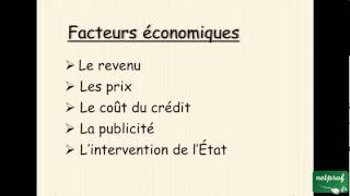 Économie  La consommation des ménages [upl. by Epner]