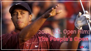 2002 US Open Film quotThe Peoples Openquot  Tiger Woods Strong Performance at Bethpage Black [upl. by Kyred]