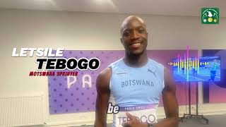 Botswanas Letsile Tebogo at the 2024 Paris Olympics [upl. by Aileek]