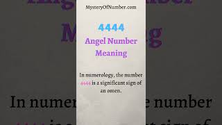 4444 Angel Number Meaning shorts [upl. by Kilby]