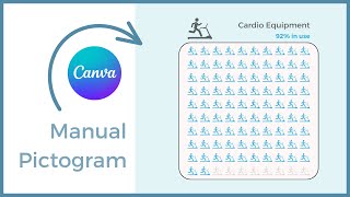 How to manually make a Pictogram in Canva  step by step [upl. by Sender]