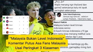 quotMalaysia Bukan Level Indonesiaquot Komentar Putus Asa Fans Malaysia Usai Peringkat 3 Klasemen [upl. by Lounge]