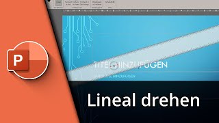 Powerpoint Lineal drehen  Powerpoint Lineal Winkel ändern ✅ Tutorial [upl. by Ihab]