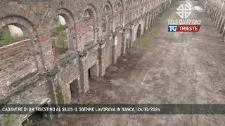 CADAVERE DI UN TRIESTINO AL SILOS IL 56ENNE LAVORAVA IN BANCA  24102024 [upl. by Aw]