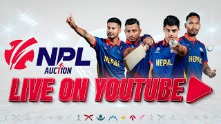 Live  NPL Auction 2024 । Nepal Premier League [upl. by Yruam]