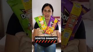 NOVOS SABORES DORITOS DINAMITES 🧨 DORITOS PIMENTA MEXICANA DORITOS FLAMIN provando doritos [upl. by Atnahsa]