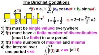 Electrical Engineering Ch 18 Fourier Series 10 of 35 The Dirichlet Conditions [upl. by Carter]