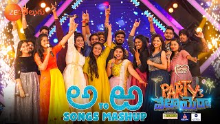 Sa Re Ga Ma Pa ICONS New Year Event Performance  అ To ఱ Songs Mashup  Party ki Velayera ZeeTelugu [upl. by Neoma]