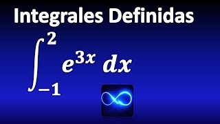 05 Integral definida de exponencial cambio de variable y cambio en límites de integración [upl. by Einial]