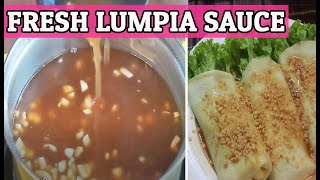 LUMPIANG SARIWA SAUCE  FRESH LUMPIA SAUCE  HUNGRY MOM COOKING [upl. by Akeyla]