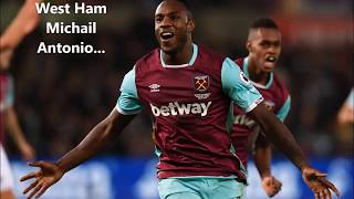 Michail Antonio West Ham Chant With Lyrics On Screen [upl. by Aifoz]