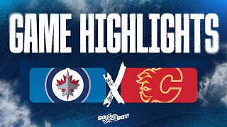 Winnipeg Jets vs Calgary Flames  Game Highlights [upl. by Lohner]