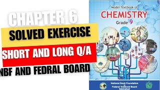 chemistry class 9 chapter 6 solved exercise  NATIONAL BOOK FOUNDATION SYLUBUSS 202324 PART 2 [upl. by Sheedy]