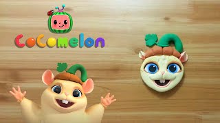 cocomelon jelly bean hamster halloween clay cracking making 코코멜론 젤리빈 햄스터 할로윈 클레이로 만들기 [upl. by Gladis]