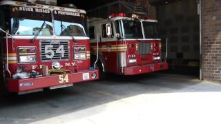 FDNY Engine 54 Ladder 4 and Battalion 9 are first due on a Class III alarm [upl. by Nivra]