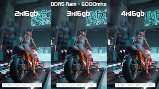 DDR5 2x16 VS 3x16 VS 4x16 RAM Test [upl. by Osborn]