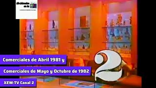 Comerciales México de XEWTV Canal 2 MayoOctubre 1982 [upl. by Kirred922]