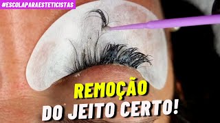 ✅COMO REMOVER A EXTENSÃO DE CÍLIOS PASSO A PASSO [upl. by Eckart172]