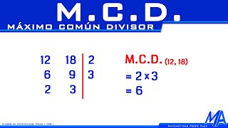 Máximo Común Divisor  MCD [upl. by Etak]