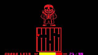 underFell Sans Genocide battleundertale fangame [upl. by Akemed]