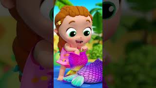 Mermaid Swimming 🧜‍♀️🏊💖✨LittleAngel mermaid swimmingpool cartoonsforkids princess fairytales [upl. by Eilsil]