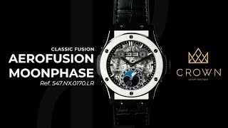 Hublot Classic Fusion Aerofusion Moonphase 42mm  CROWN REVIEW 4K [upl. by Yule533]