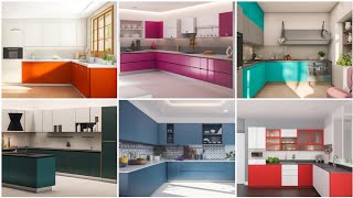 Kitchen Color Combination in Trends 2024  Latest Modular Kitchen Cabinet Colour Combination Ideas 4 [upl. by Qooraf117]