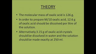 Preparation of M10 Oxalic Acid [upl. by Nils814]