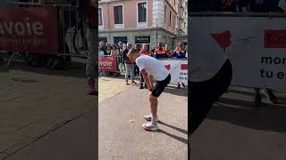 L’émotion de Lucas vainqueur du RunMotion Coach Marathon de Chambéry 🥺 [upl. by Robinette]