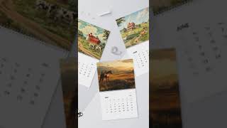 Farmhouse Calendar Whimsical 2025 Rustic Farmhouse Art Wall Calendar [upl. by Gaiser]