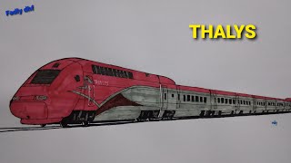 How to draw a Thalys speed train [upl. by Tabor]