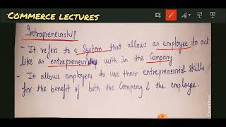 intrapreneurship and intrapreneur  class 11 entrepreneurship development notes [upl. by Adnohser]