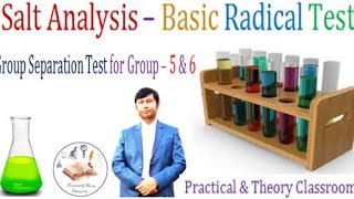 Salt analysis Basic radical test Group 5 amp 6 PracticalTheoryClassroom viralvideo subscribe [upl. by Adnirolc]