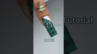 Plaid nail❄️🎄💚 handpaintednailart nails christmasnails nailart nailtutorial [upl. by Mencher]