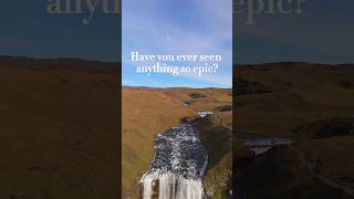 Most epic waterfall in iceland  SKOGAFOSS [upl. by Haerdna]