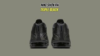 Nike Shox R4 Triple Black [upl. by Kapeed]