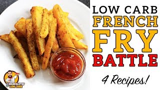 Low Carb FRENCH FRY Battle  The BEST Keto French Fries Recipe  Jicama v Rutabaga v Turnip v Zukes [upl. by Cowley324]